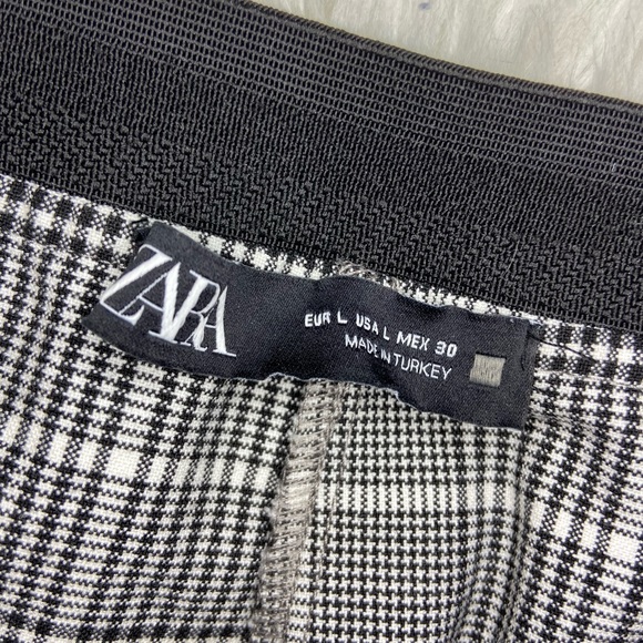 ZARA Plaid Cropped Trouser Pant - Picture 12 of 13